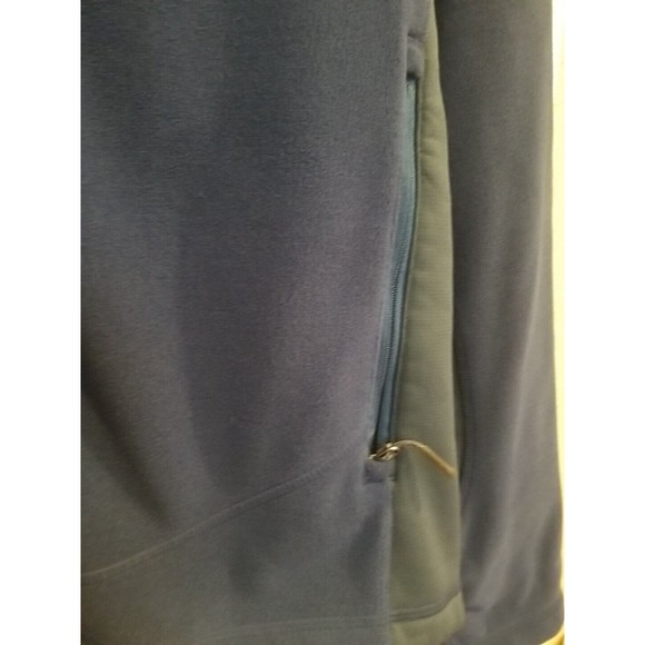 Vtg Mens LL Bean Navy & Gray Full Zip Micro Fleece Jacket , Grey Interior Sz… - Picture 4 of 12